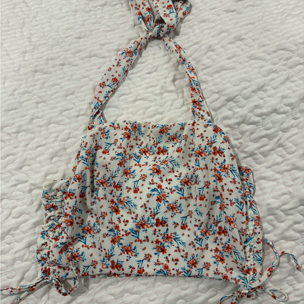 Source Unknown Floral Crop Top - Multicolor